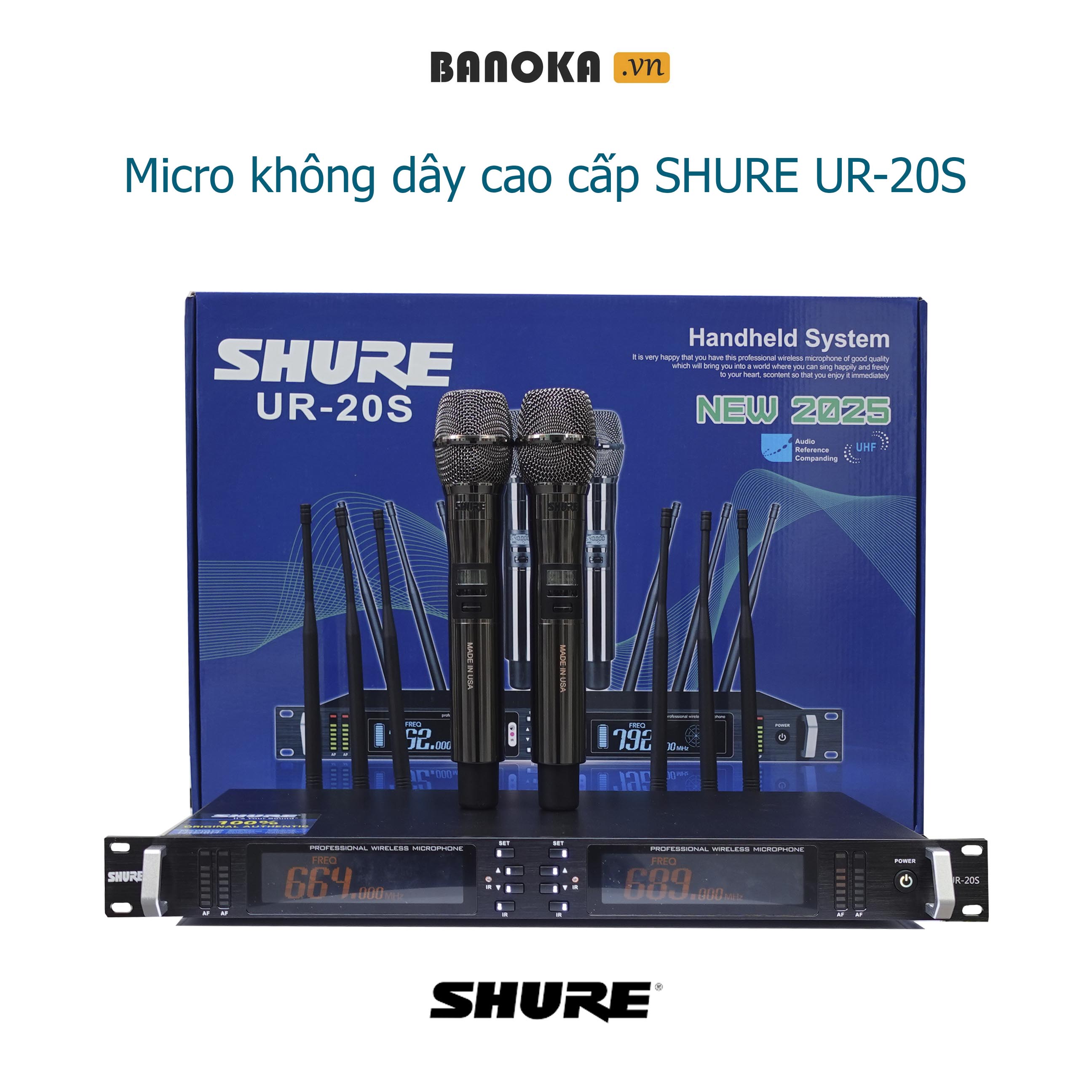 Micro không dây cao cấp SHURE UR-20S